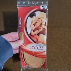 Tacco Nova 3/4 Leather Arch Support Insole Men's Size 13 Tan ErgoDyn NEW